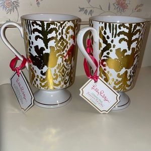 2 Lilly Pulitzer Ceramic Mugs Featured in Tons of Fun, NWT